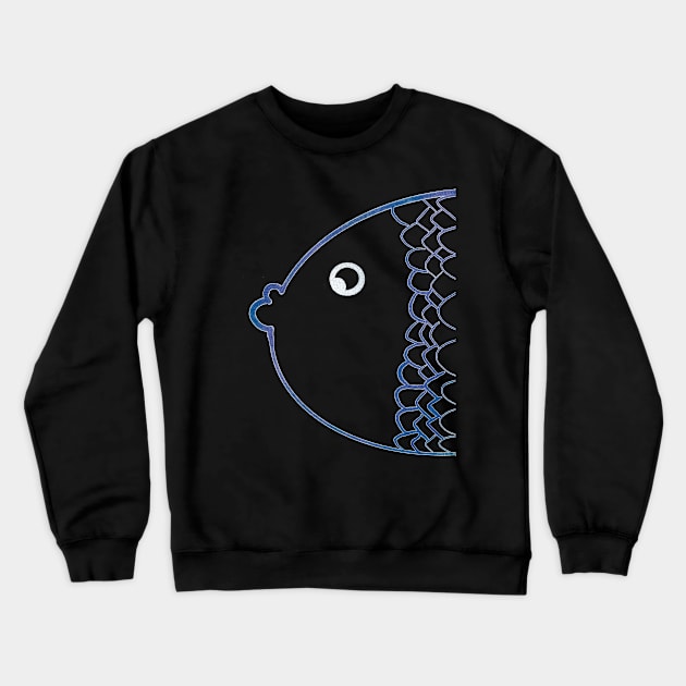 Colorful karp rainbow blue Crewneck Sweatshirt by Uwaki